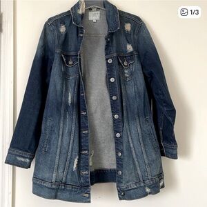 Torrid Distressed Blue Jean Jacket